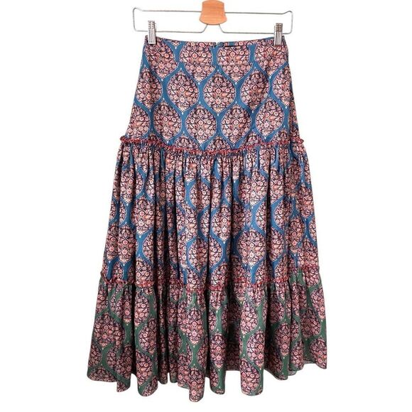 Anthropologie Sachin & Babi Kai Tiered Maxi Skirt in Size 0 - Picture 6 of 11